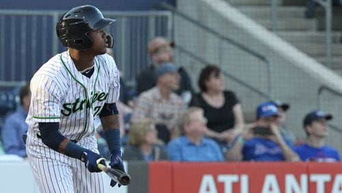 Braves top prospect Ronald Acuna opened the season with the Gwinnett Stripers.