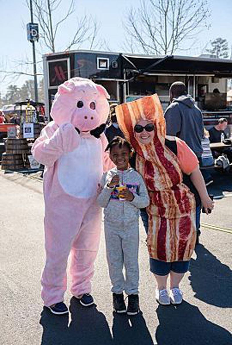 Gwinnett's Sip &amp; Swine BBQ Festival features many samples of barbecue for you to taste.