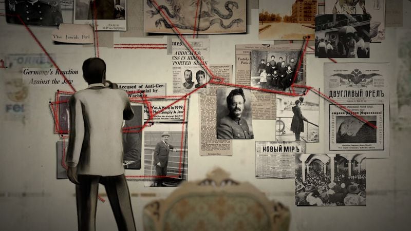The animated film "The Conspiracy" tracks the centuries-old conspiracy theories cooked up to blame Jews for the world's ills. Courtesy Atlanta Jewish Film Festival