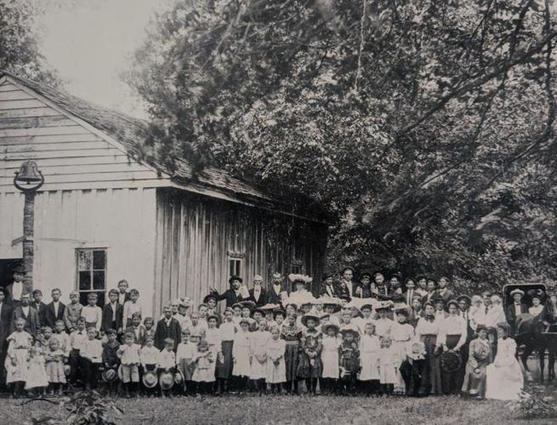 The church originally organized as Sheepfield Baptist Church in 1853. It was later renamed Peachtree Road Baptist Church in 1983. (Courtesy of Peachtree Road Baptist Church)