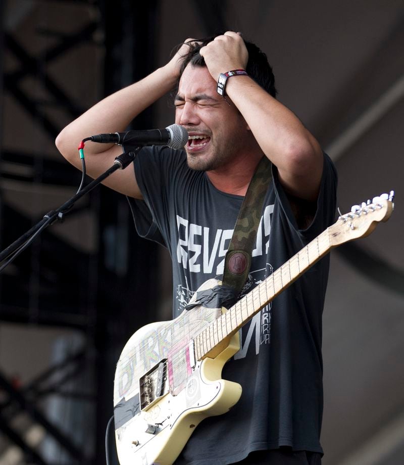 Zac Carper of the Los Angeles skate punk band FIDLAR performs at the Austin City Limits Music Festival at Zilker Park on Friday October 4, 2013.
