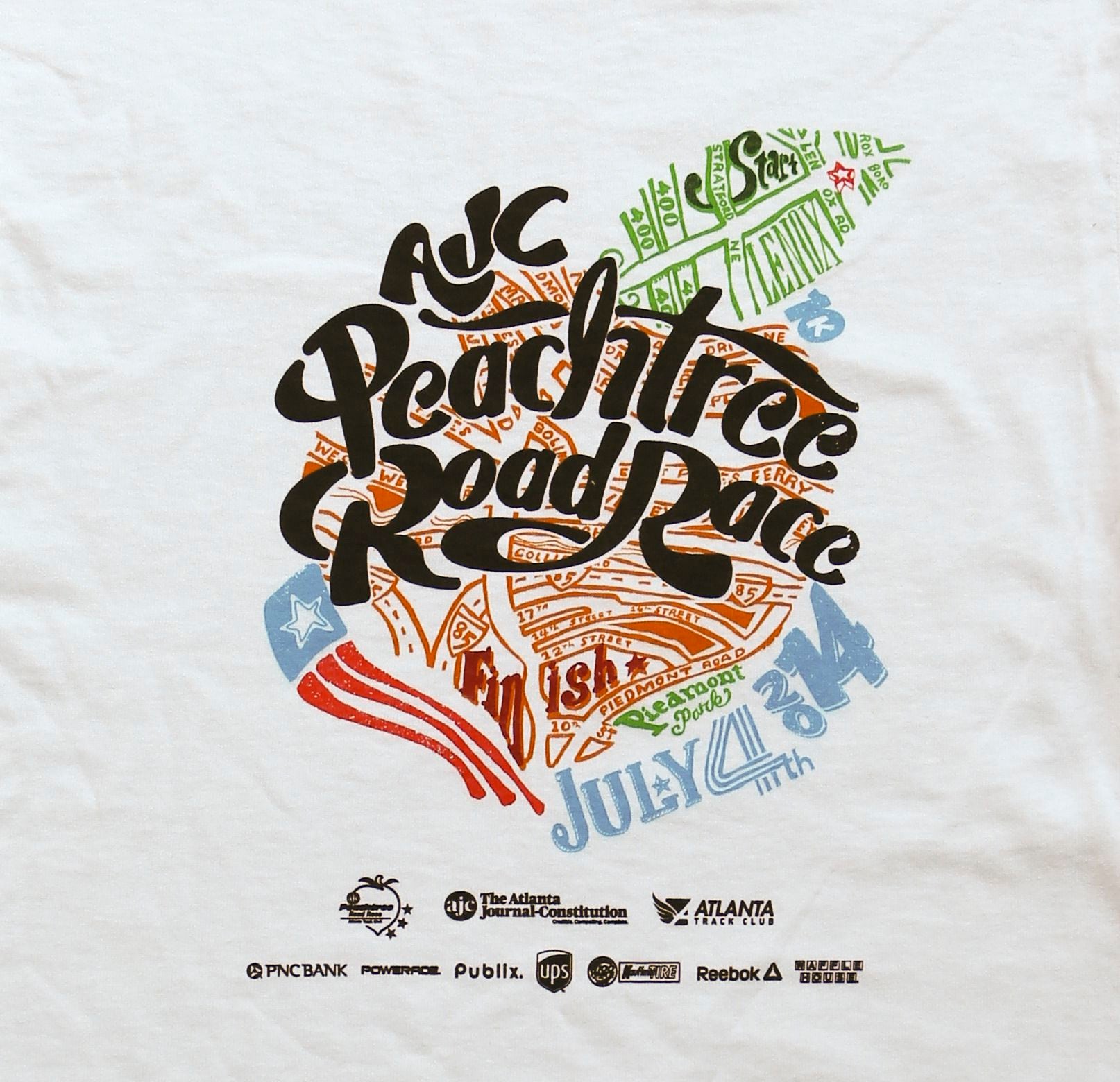 Photos by Peachtree AJC Road T-Shirts: decade Race