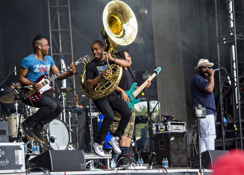 The Roots will bring their funk-rock-soul-hip-hop to the stage Saturday night. Photo: Jonathan Phillips.