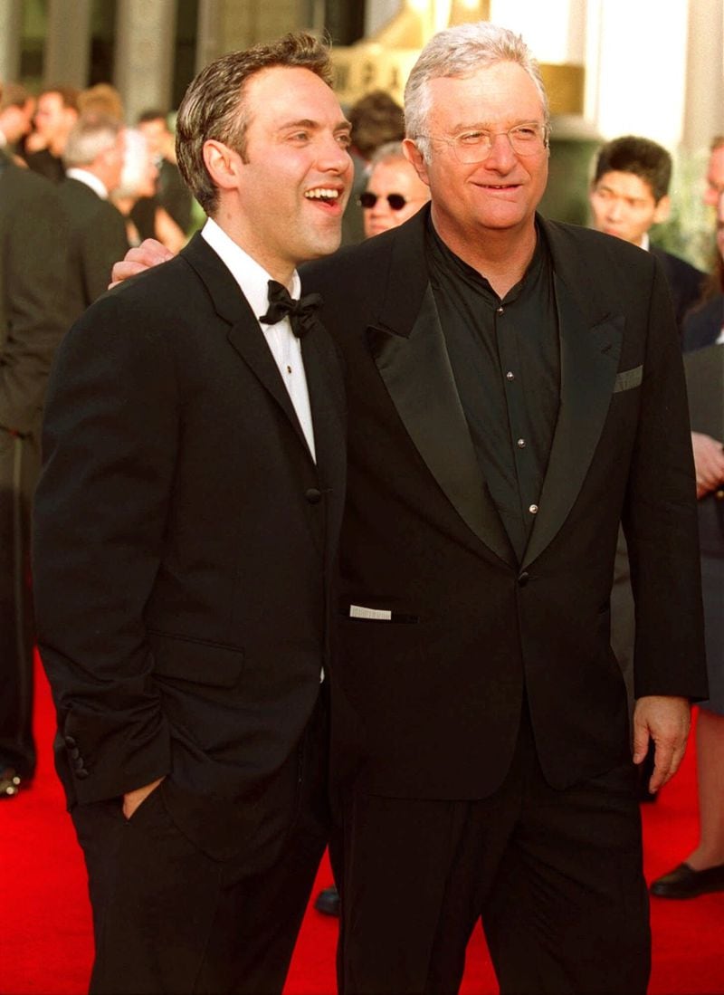 Seen here with director Sam Mendes (left) at the 2000 Academy Awards, Randy Newman that year had accumulated a record number of Oscar nominations without a win. He finally took an Oscar two years later for best original song from “Monsters, Inc.” He won again in 2011 for “Toy Story 3.” AP PHOTO / CHRIS PIZZELLO