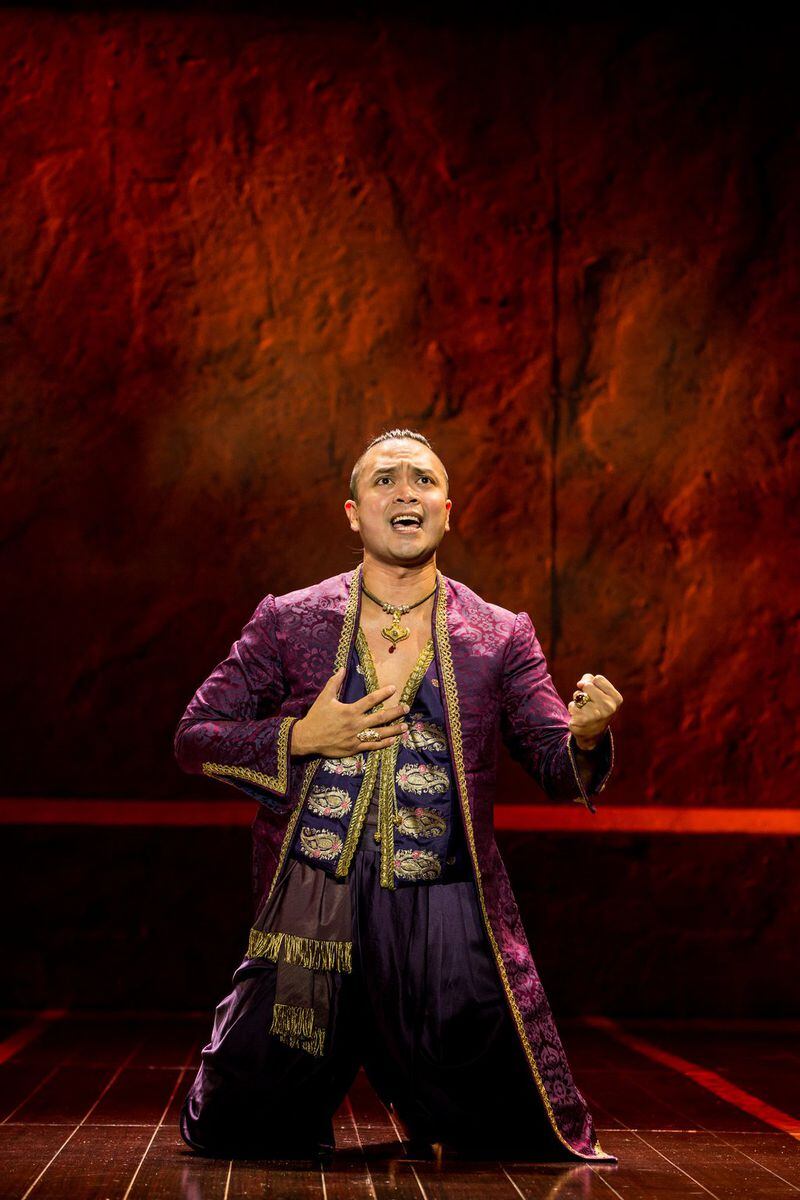 Jose Llana (King of Siam) leads the national tour of the Lincoln Center Theater production of Rodgers & Hammerstein’s “The King and I.”CONTRIBUTED