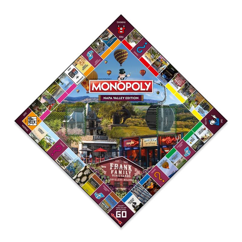 Wine lovers will appreciate the Monopoly Napa Valley Edition which features some of wine country’s beloved cultural sites, historic landmarks and more.
(Courtesy of Top Trumps)