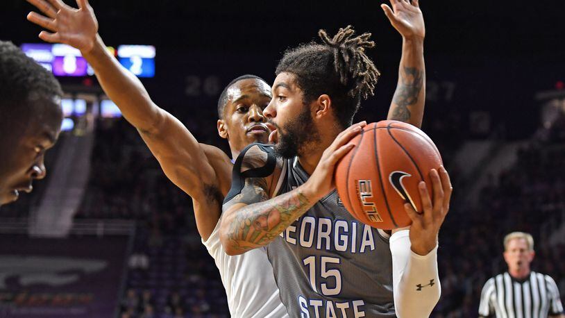 D'Marcus Simonds  (15) struggled Friday night but Georgia State still won.  (Photo by Peter Aiken/Getty Images)