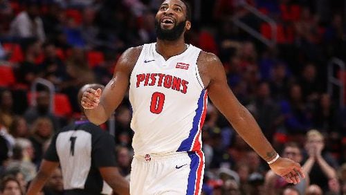 Pistons center Andre Drummond had 20 rebounds in a victory against the Hawks last month. (Photo by Gregory Shamus/Getty Images)