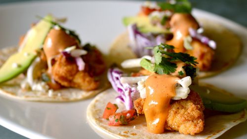 Crispy Fish Tacos from Drift Fish House & Oyster Bar