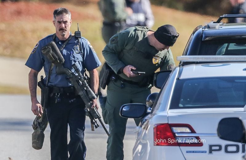 Authorities were on the scene in Gwinnett and Hall counties. JOHN SPINK / JSPINK@AJC.COM