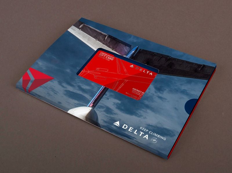 Delta DC-9 gift card case