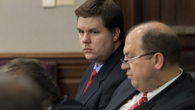 Ross Harris sits next to one of his attorneys, Bryan Lumpkin (right), in court during his trial in Brunswick. (Stephen B. Morton for The Atlanta Journal Constitution)
