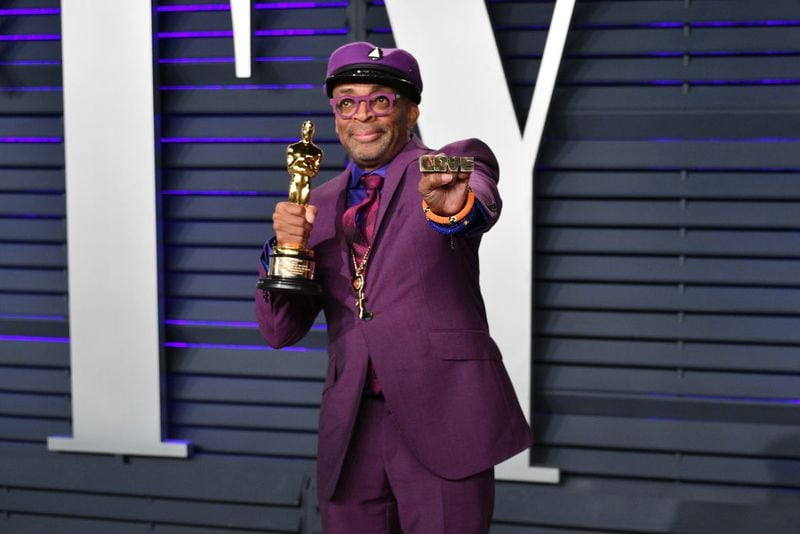   Spike Lee, winner of Adapted Screenplay for ''BlacKkKlansman", attends the 2019 Vanity Fair Oscar Party hosted by Radhika Jones at Wallis Annenberg Center for the Performing Arts on February 24, 2019 in Beverly Hills, California.  