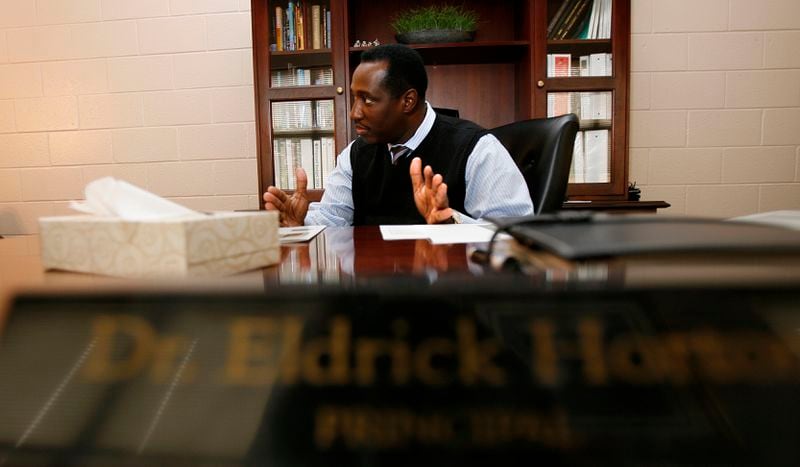 In 2009, Eldrick Horton was the first person students, teachers and staff credited at Fulton's Tri-Cities High School in East Point for turning the school around. VINO WONG / VWONG@AJC.COM