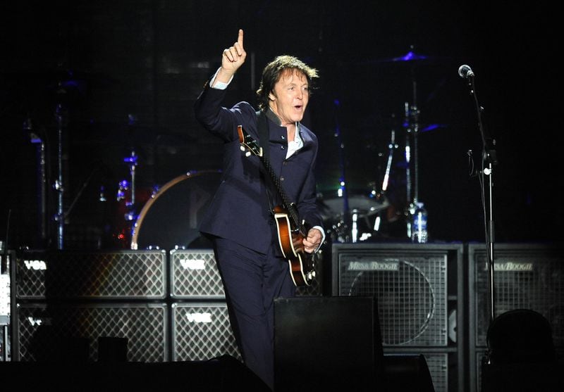 Paul McCartney rocked thousands of fans at a concert in Piedmont Park on Aug. 15, 2009. HYOSUB SHIN / HSHIN@AJC.COM