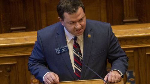 State Sen. Jason Anavitarte, R-Dallas, is the sponsor of Senate Bill 93, which would prohibit all state employees in all branches of government and all K-12 public schools from using any social media that is owned by governments deemed to be “foreign adversaries” on state-owned equipment. Such apps include TikTok and WeChat. A Senate panel voted in favor of the measure Monday. (Alyssa Pointer / Alyssa.Pointer@ajc.com)