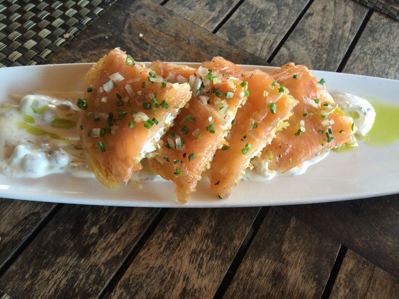 The smoked salmon appetizer at Canoe / Photo: Ligaya Figueras