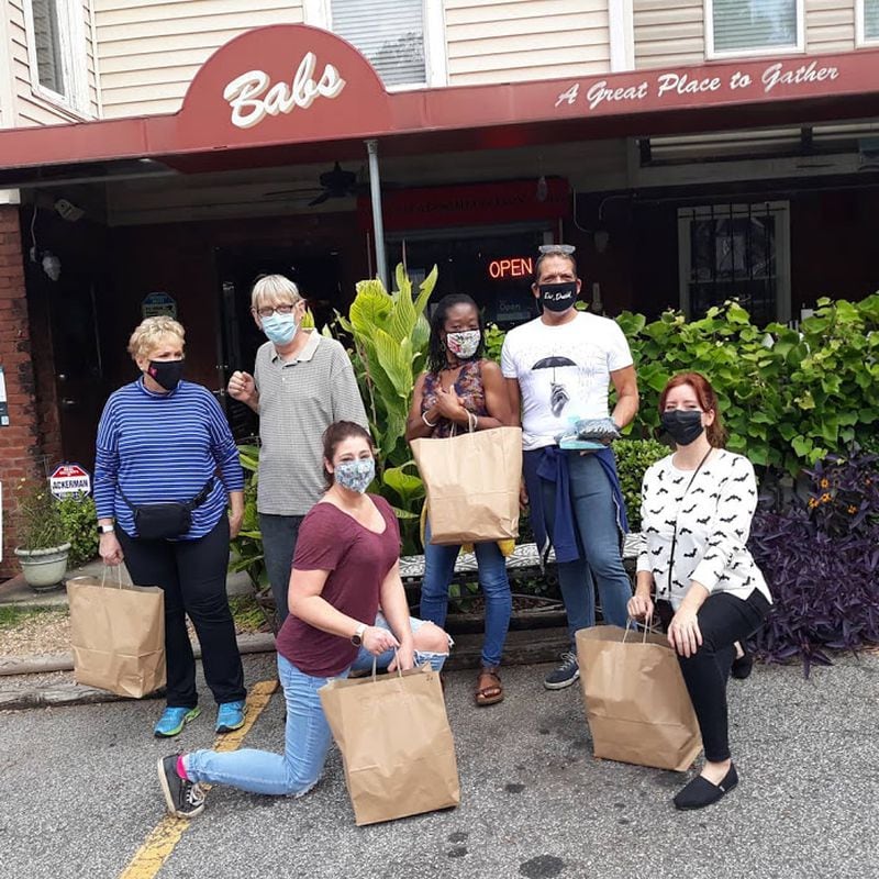 Tzedakah Project staff and volunteers after packing groceries and other household items for the Next Course and Necessities programs. Courtesy of The Tzedakah Project