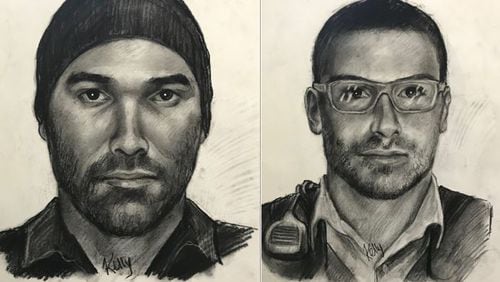 Police released sketches Wednesday of suspects in two sexual assaults. Atlanta police released the sketch on the left and Cobb County police released the sketch on the right. Investigators believe the same man could be responsible for both assaults.