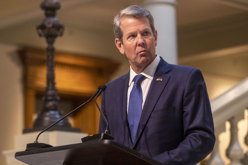 Gov. Brian Kemp does not support a proposed bill on paper ballots. (Alyssa Pointer/AJC)