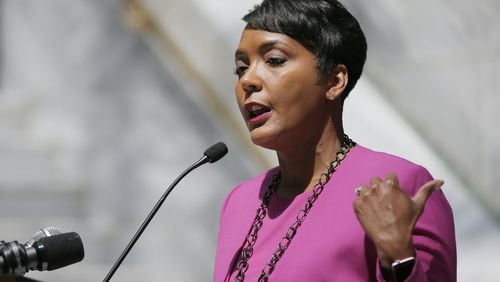 Mayor Keisha Lance Bottoms has worked to distance her administration’s ethics and public records policies from those of her predecessor, Kasim Reed./ BOB ANDRES/bandres@ajc.com