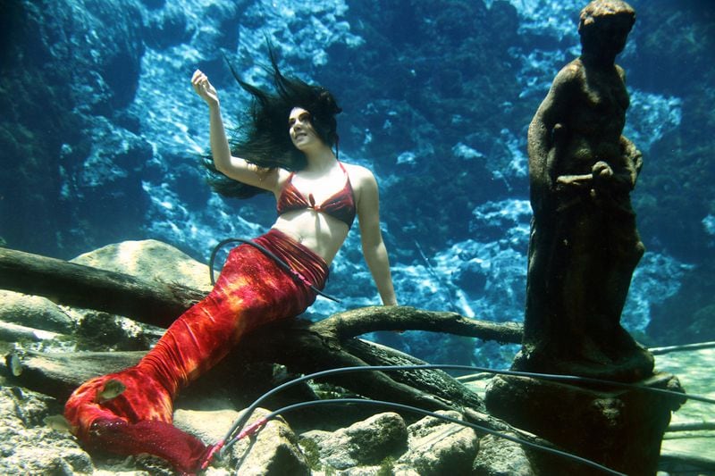 Mermaids have been performing daily shows at Florida's Weeki Wachee Springs since 1947.
Courtesy of Visit Florida