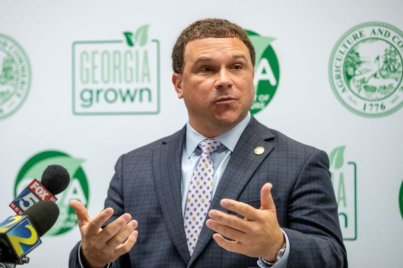 Having to pay an extra dollar an hour to guest farm workers from Latin America is too much for cash-strapped farmers, state Agriculture Commissioner Tyler Harper has told Georgia’s congressional delegation. (Katelyn Myrick/AJC)