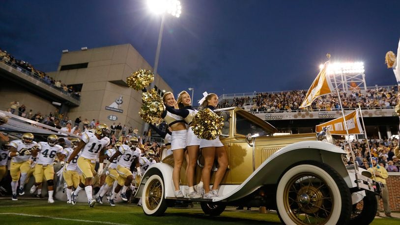 ATLANTA, GA - NOVEMBER 02: The Wramblin Wreck leads the Georgia Tech Yellow Jackets onto the field to face the Pittsburgh Panthers at Bobby Dodd Stadium on November 2, 2013 in Atlanta, Georgia. (Photo by Kevin C. Cox/Getty Images)