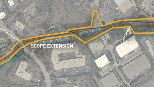 Peachtree Corners approves two contracts needed to extend the multi-use trail from Technology Park Lake to Medlock Bridge Road. Courtesy City of Peachtree Corners