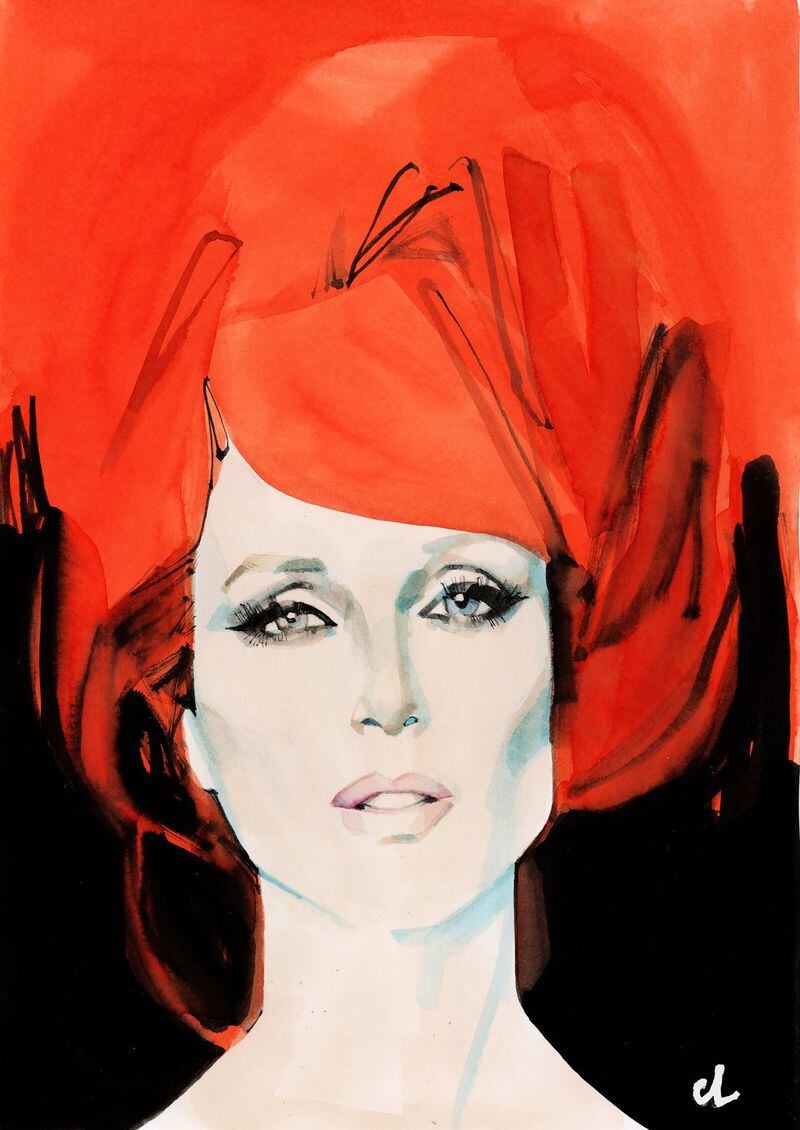 “Julianne Moore” by fashion illustrator Marc-Antoine Coulon. CONTRIBUTED BY MARC-ANTOINE COULON