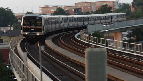 A person was struck and killed by a train at the East Point MARTA station Sunday morning.