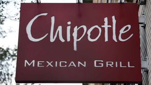 A general view of a Chipotle Mexican Grill store sign outside a location in downtown Portland on November 3, 2015 in Portland, Oregon.