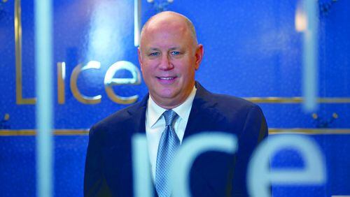Jeffrey Sprecher, CEO of the Atlanta securities market owner Intercontinental Exchange (ICE), saw a slight dip in pay last year even as the company’s strong growth continued. PHOTO: ICE