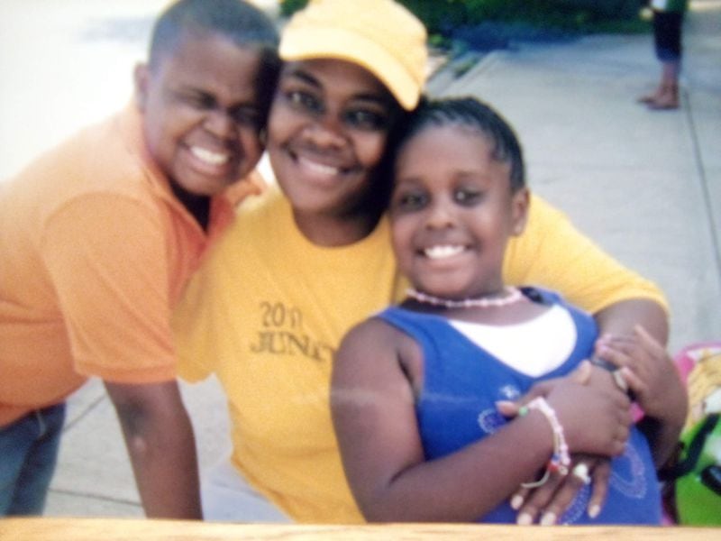 Triphenya Bailey in 2010 at a Douglasville Juneteenth event with her son Jared Bailey and daughter Joi Bailey