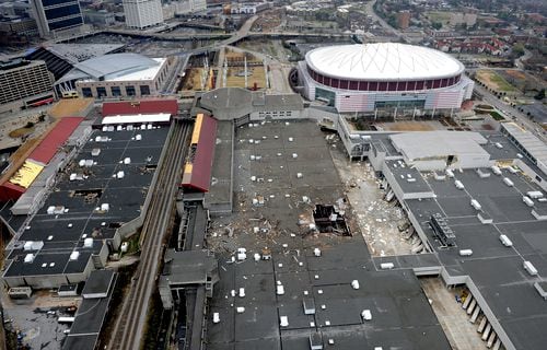 Atlanta tornado: Bird's-eye view of damage