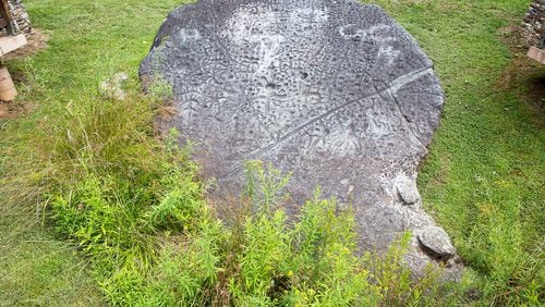 Explore a bit of Cherokee legend: Check out the mysterious Judaculla Rock, a soapstone slab etched with Native American symbols that archaeologists believe date back as far as 3,000 years. CONTRIBUTED BY: Jackson County Tourism Development Authority.
