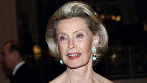 Actress and heiress Dina Merrill, seen here at the Waldorf-Astoria for the American Museum of the Moving Image's Salute to Julia Roberts in 2000, died Tuesday at her home in East Hampton, New York. Merrill appeared in movies, on television and on the stage beginning in the late 1950s.