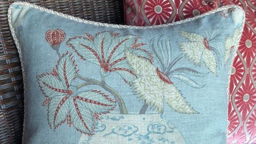 One of the things Mary Carol Garrity likes best about Acquitaine Fabrics is their soft, romantic colors and images. (Mary Carol Garrity)