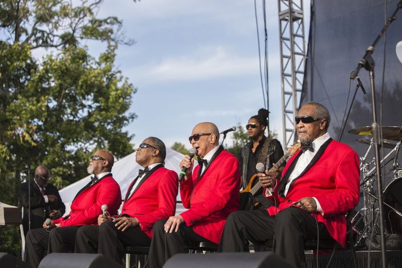 The Blind Boys of Alabama perform during a two-day outdoor concert in Decatur, raising money to fight homelessness. Photos: Kelly Thompson