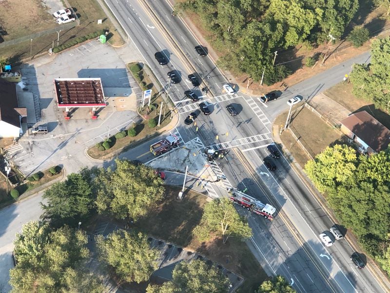 This deadly rollover crash on October 1st, 2019 blocked most of Austell Road at Seayes Road in Austell.