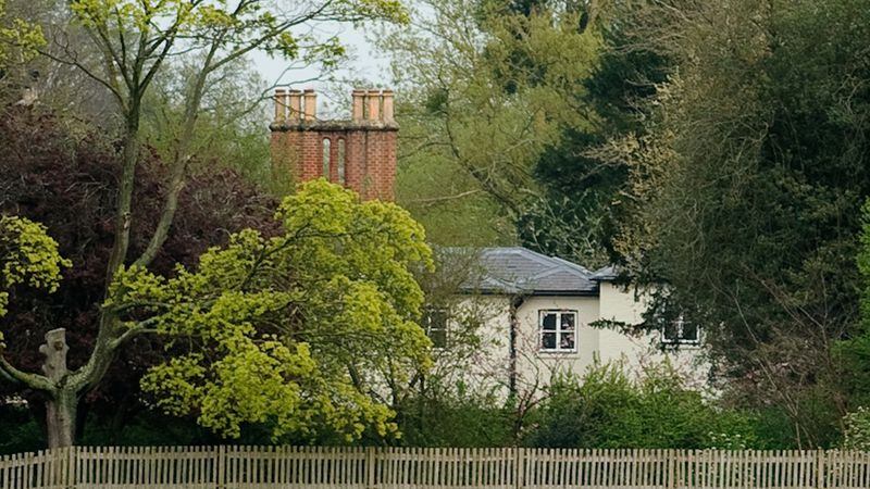 A general view of Frogmore Cottage at Frogmore Cottage on April 10, 2019, in Windsor, England. The cottage is situated on the Frogmore Estate, itself part of Home Park, Windsor, in Berkshire. It is the new home of Prince Harry, Duke of Sussex and Meghan, Duchess of Sussex.