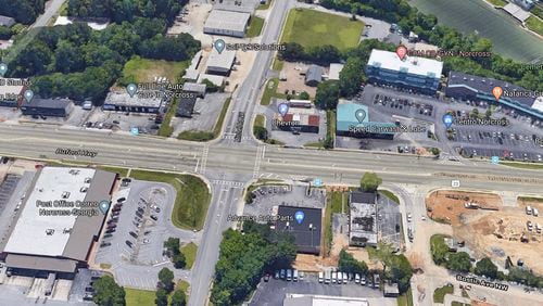 Norcross is seeking to create a plan for the redevelopment of the Buford Highway corridor. (Google Maps)