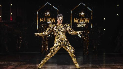 Show host Mr. Wow exploits the Greys’ desire for fame in Cirque du Soleil’s new big top show, “Volta.” Contributed by Matt Beard