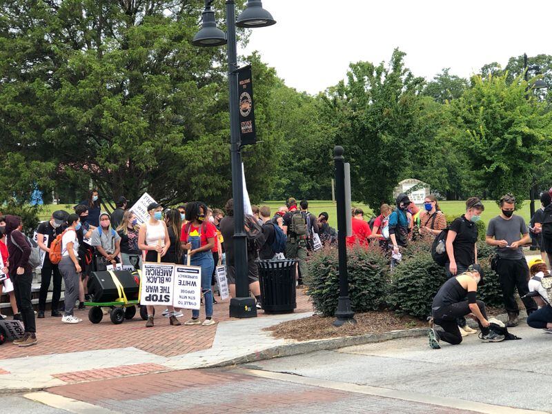 Saturday, Aug. 15, 2020, Stone Mountain -- Several far-right groups, including militias and white supremacists, rally at Stone Mountain, and a broad coalition of leftist anti-racist groups are organizing a counter-demonstration.