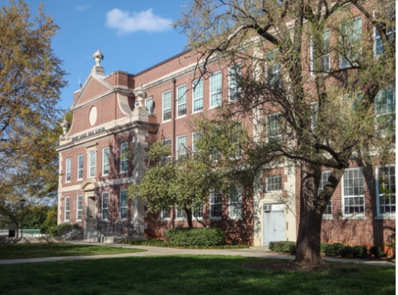 Boys’ High had several locations, but its last was on the site of Atlanta’s Henry W. Grady High School  near Piedmont Park. Credit: Photograph by Robert M. Craig."Henry W. Grady High School" in SAH Archipedia, eds. Gabrielle Esperdy and Karen Kingsley, Charlottesville: UVaP, 2012—, http://sah-archipedia.org/buildings/GA-01-121-0071. Accessed 2018-04-18.
