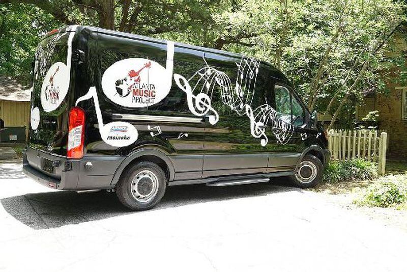 Atlanta Music Project received this customized 15-passenger van to transport its student musicians on the new Fox TV show "Knock Knock Live." CONTRIBUTED BY FOX