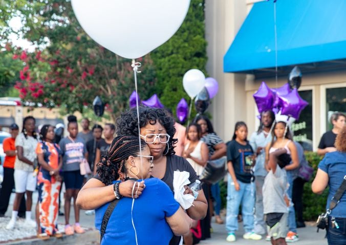 Candlelight vigil and balloon release for Jacob Johnson