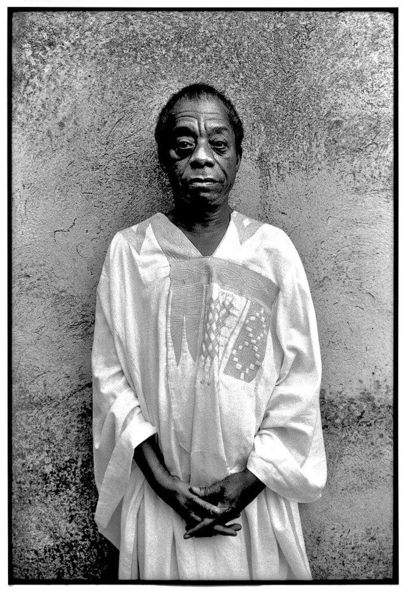 Novelist James Baldwin in a 1986 photograph by Nancy Crampton currently on display at Emory’s Schatten Gallery. Photo credit: Nancy Crampton. HANDOUT PHOTO - NOT FOR RESALE