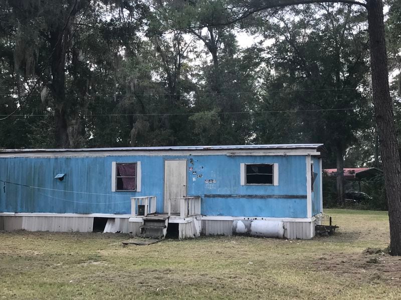 An abandoned H-2A farmworker housing unit in Statenville on Saturday, August 19, 2023.