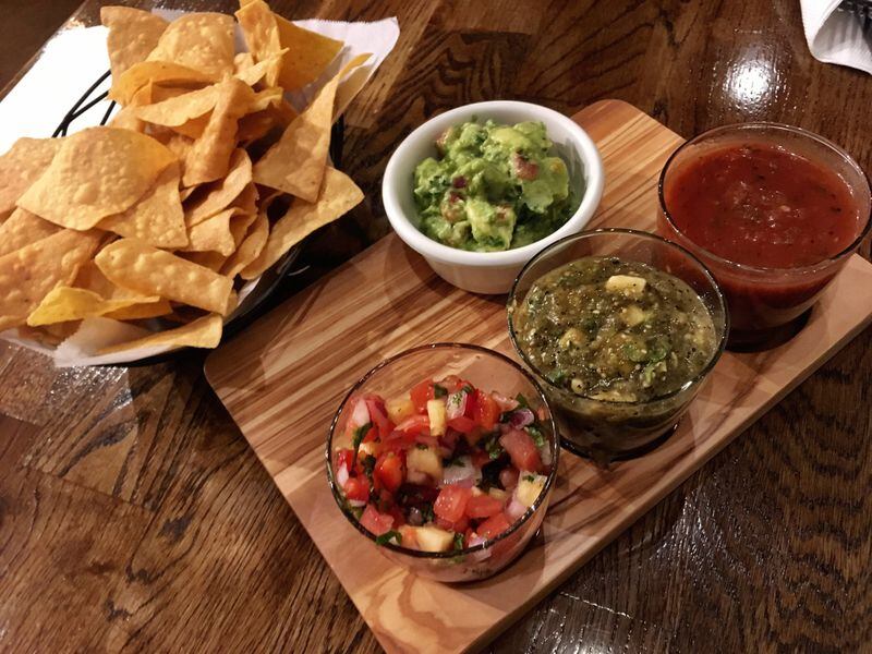 Patria Cocina offers a trio of salsas and guacamole to start the meal. CONTRIBUTED BY WYATT WILLIAMS